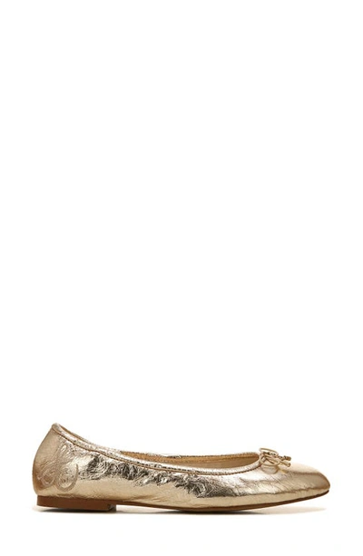 Shop Sam Edelman Felicia Flat In Gold Leaf