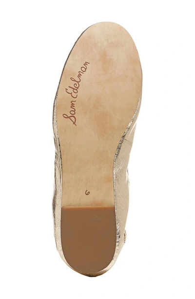 Shop Sam Edelman Felicia Flat In Gold Leaf