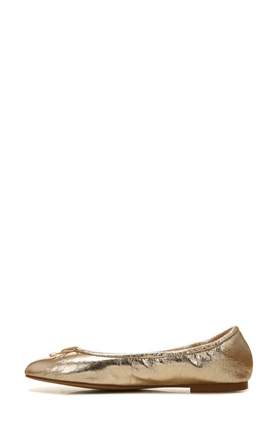 Shop Sam Edelman Felicia Flat In Gold Leaf