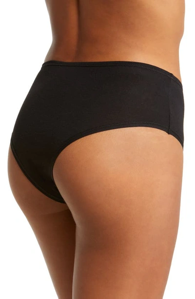 Shop Hanky Panky Playstretch High Rise Thong In Black