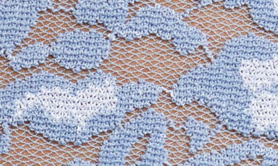 Hanky Panky X-dye Leopard Print Lace Boyshorts In Stonewash Blue/ Serenity Blue
