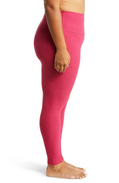 Shop Beyond Yoga High Waist Midi Leggings In Dragonfruit-sangria