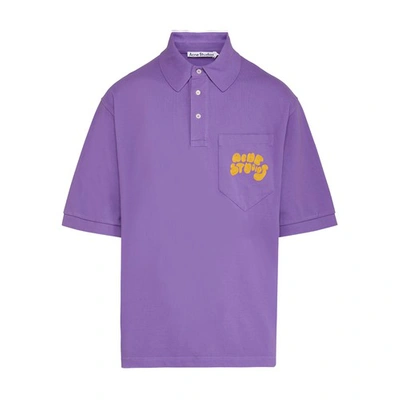 Shop Acne Studios T-shirt In Lilac Purple