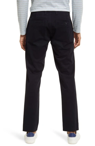 Shop Vince Griffith Stretch Cotton Twill Chino Pants In Black