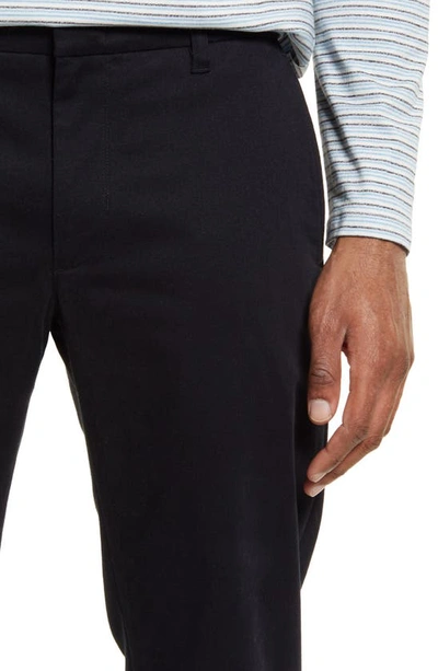 Shop Vince Griffith Stretch Cotton Twill Chino Pants In Black