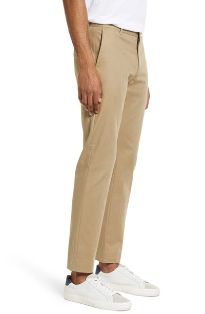 Shop Vince Griffith Stretch Cotton Twill Chino Pants In Dk Stone Khaki