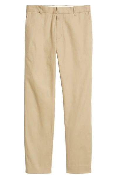 Shop Vince Griffith Stretch Cotton Twill Chino Pants In Dk Stone Khaki