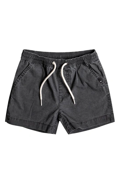 Shop Quiksilver Kids' Taxer Shorts In Black