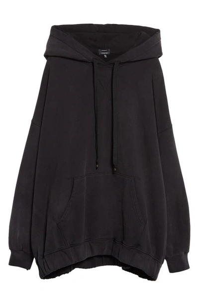 Shop R13 Oversize Cotton Hoodie In Black