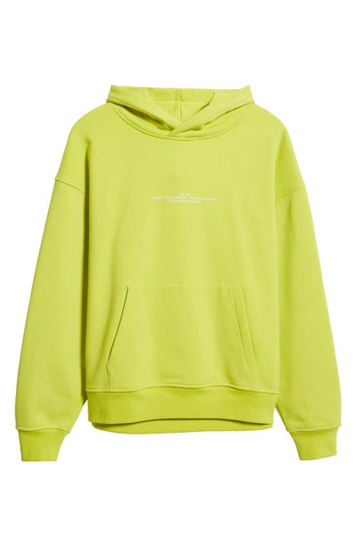 Shop Frame Cotton Logo Hoodie In Flash Lime