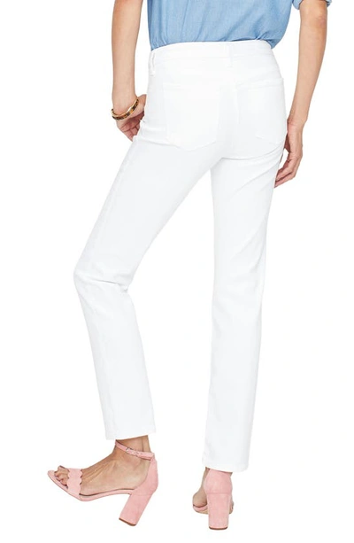 Shop Nydj Sheri Slim Ankle Jeans In Optic White