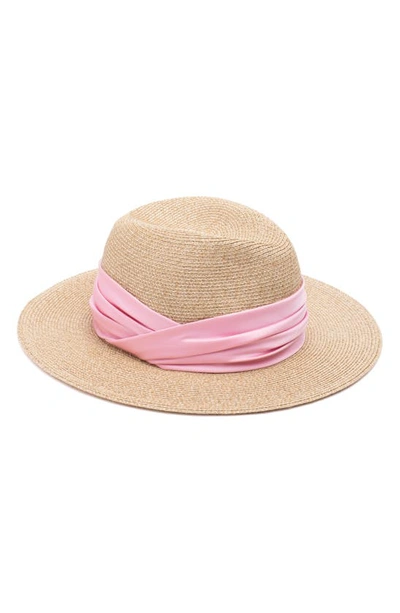 Shop Eugenia Kim Courtney Packable Straw Fedora In Sand