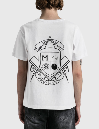 Shop Msftsrep Mystery School T-shirt In White