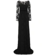 BURBERRY EMBROIDERED COTTON-BLEND TULLE GOWN,P00169333