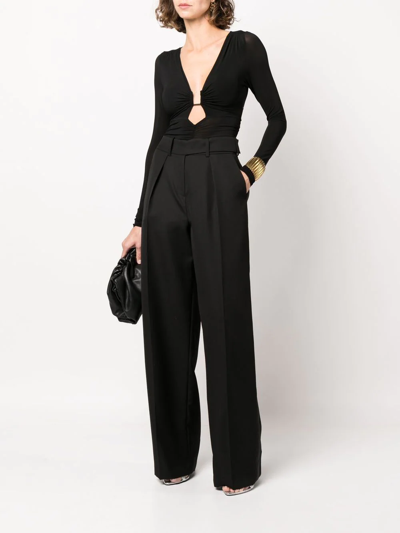 Shop Alexandre Vauthier Tailored Wool Trousers In Black