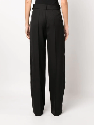 Shop Alexandre Vauthier Tailored Wool Trousers In Black