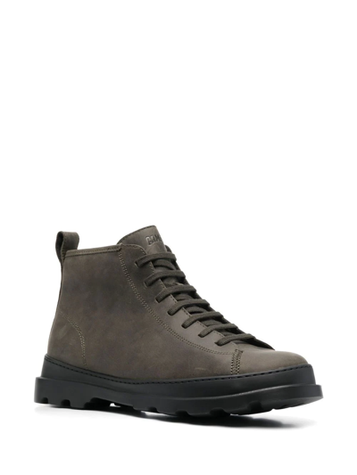 Shop Camper Brutus Lace-up Ankle Boots In Green