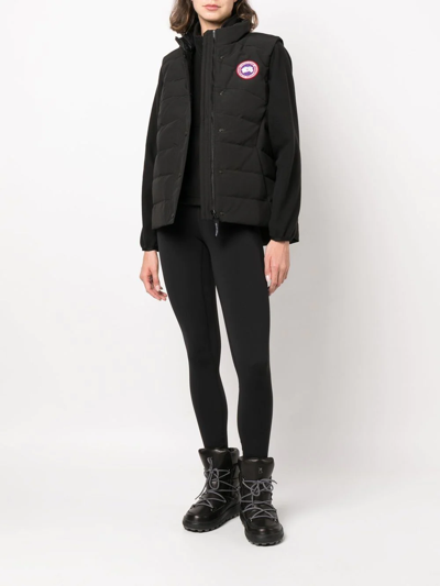 Shop Canada Goose Freestyle Logo-patch Padded Gilet In Black
