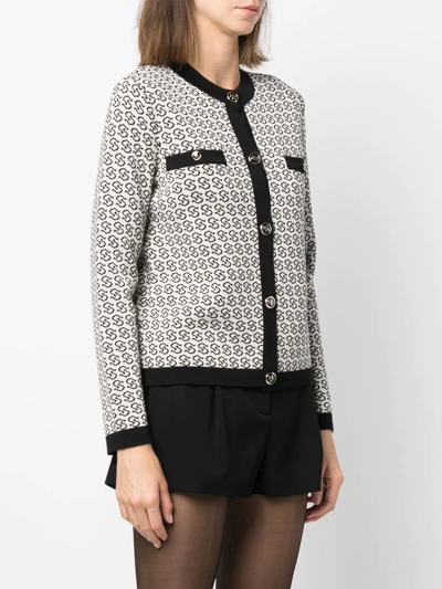 Ferragamo Gancini Galoure Knitted Jacket In Nude