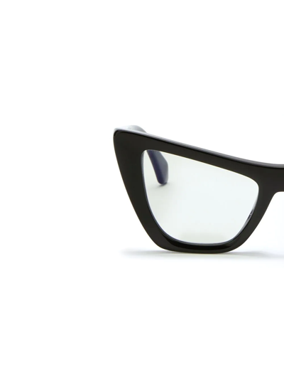 Shop Off-white Optical Cat-eye Glasses In Blau