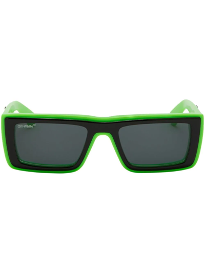 Shop Off-white Jacob Rectangle-frame Sunglasses In Grau