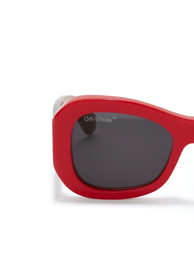 Shop Off-white Pablo Square-frame Sunglasses In Grey