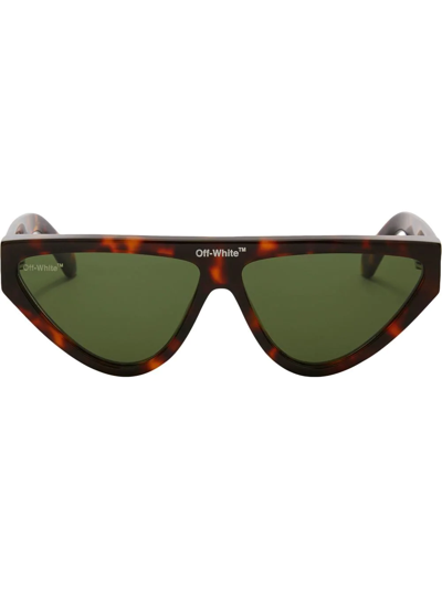 Shop Off-white Gustav Tinted Sunglasses In Grün