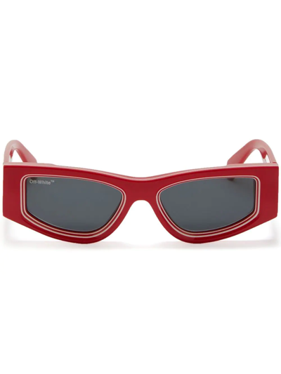 Off-white Andy Rectangular-frame Sunglasses In Grau