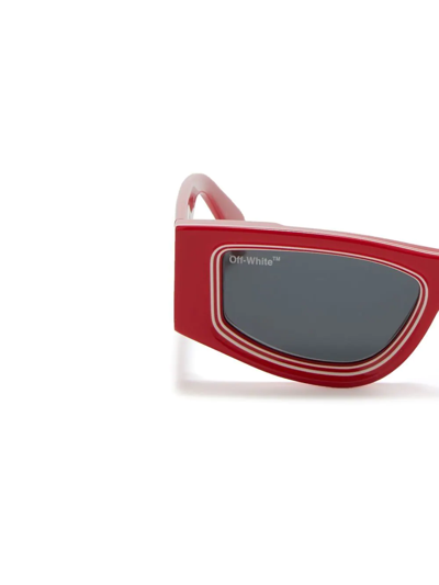 Off-white Andy Rectangular-frame Sunglasses In Grau