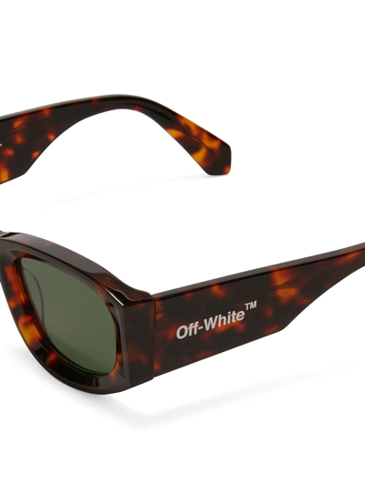 Off-white Joan Square-frame Sunglasses In Green