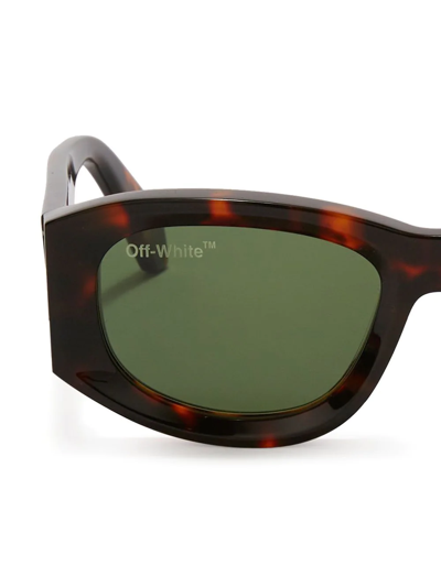 Off-white Joan Square-frame Sunglasses In Green