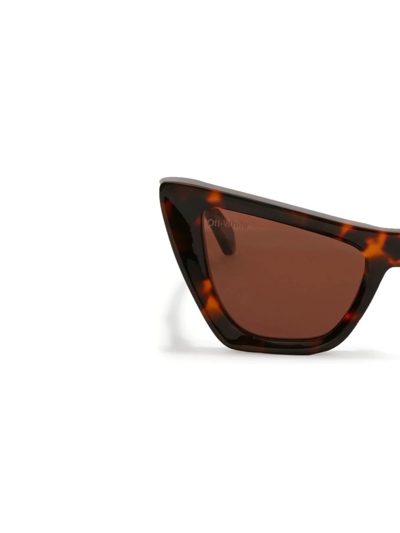 Off-white Edvard Cat-eye Sunglasses In Braun