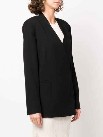 Shop Loulou Studio Sandyato Double-breasted Jacket In Black