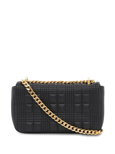 Shop Burberry Lola Mini Quilted Cross-body Bag In Black