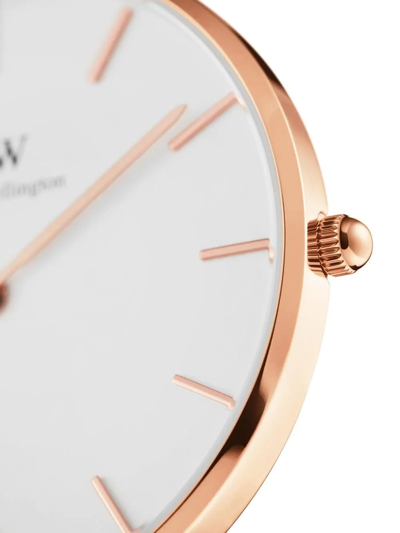 Shop Daniel Wellington Petite Melrose Rose-gold Watch In Weiss