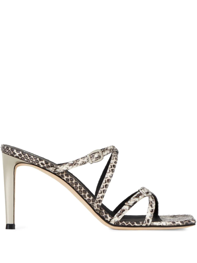 Giuseppe Zanotti Vanilla Soft Punk 85mm Sandals In Grau