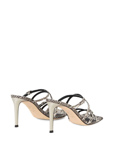 Giuseppe Zanotti Vanilla Soft Punk 85mm Sandals In Grau