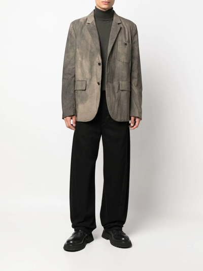 Uma Wang Faded Effect Blazer In Grau