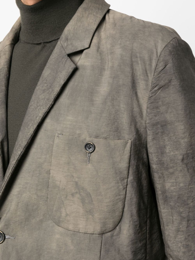 Uma Wang Faded Effect Blazer In Grau