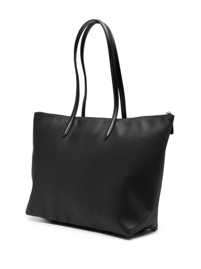 Lacoste Concept Appliqué-logo Tote Bag In Schwarz