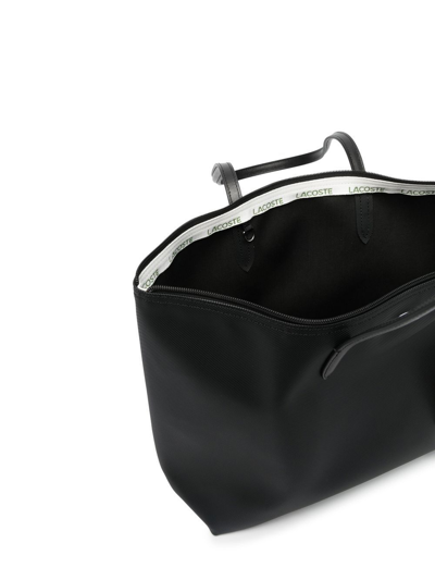 Lacoste Concept Appliqué-logo Tote Bag In Schwarz