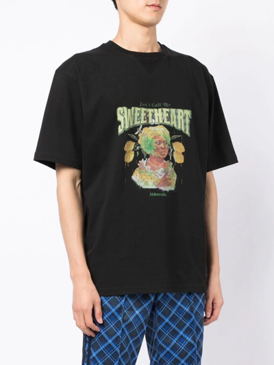 Shop Ahluwalia Graphic-print T-shirt In Schwarz