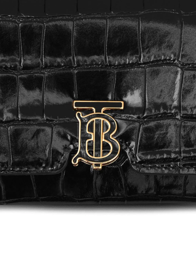 Shop Burberry Logo-plaque Leather Wallet In Schwarz