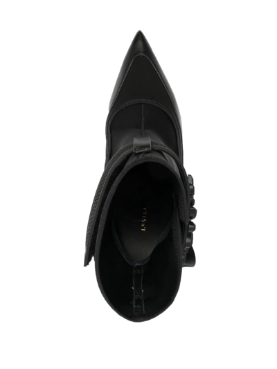 Shop Le Silla Sock-style 125mm Stiletto Boots In Schwarz