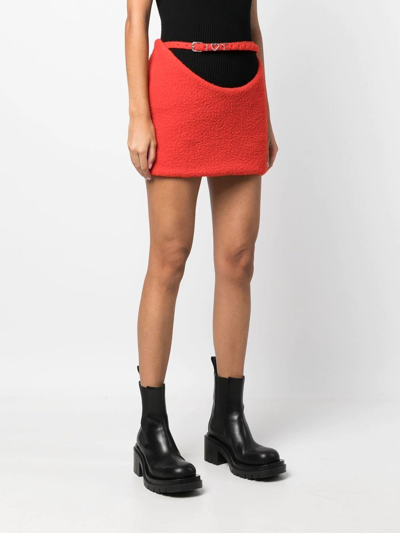 Shop Y/project Dropped-waist Mini Skirt In Rot