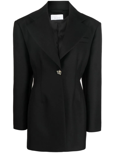 Shop Giuseppe Di Morabito Single-breasted Wool Blazer In Schwarz