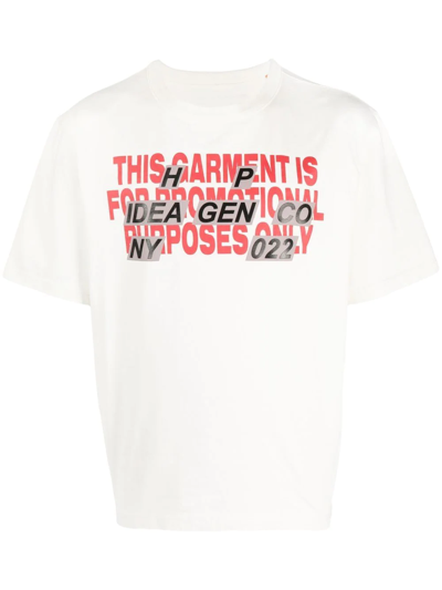 Shop Heron Preston Promo Only Organic Cotton T-shirt In Weiss