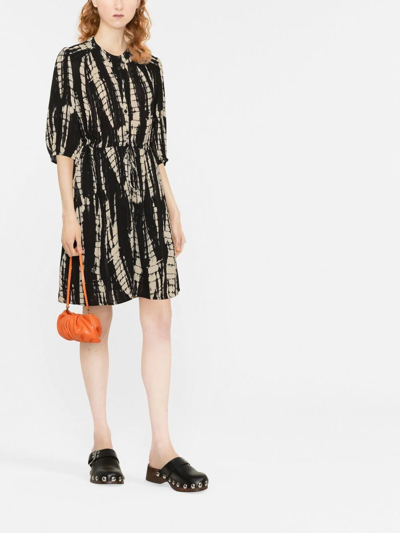 Shop Ba&sh Kenya Tie-dye Print Dress In Schwarz