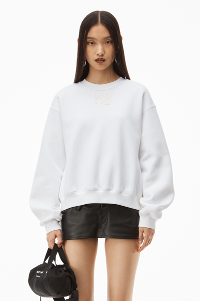 Puff Logo Sweatshirt In Structured Terry