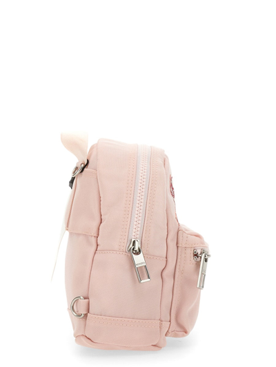 Shop Kenzo Mini Backpack With Tiger Logo In Pink